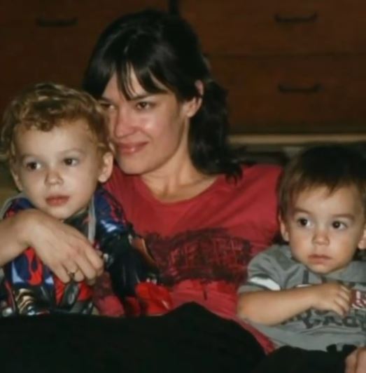 Thomas David Black with his mother Tanya Haden and brother Samuel Jason Black